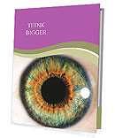 Macro Photography Of The Human Eye. Presentation Folder