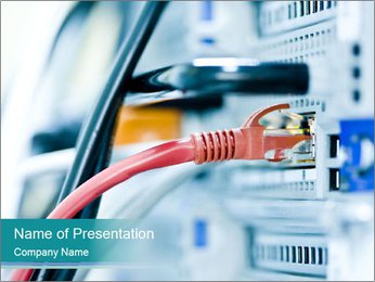Data Server Equipment PowerPoint Template