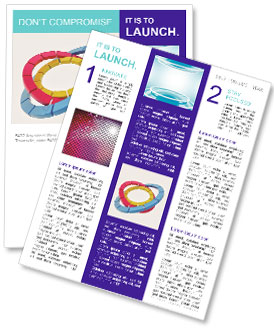 Three Colored Circles Newsletter Template