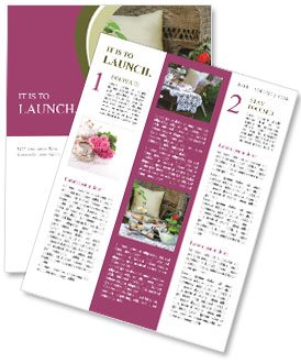 Enjoy An Afternoon Tea Experience With Freshly Baked Scones, Delicious Jam, And Double Cream Newsletter Template