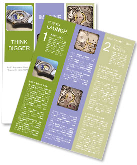 Exploring The Inner Workings Of A Quartz Watch In Close-Up View Newsletter Template
