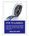 Images Captured On Film Reel Ad Template