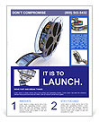 Images Captured On Film Reel Flyer Template