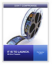 Images Captured On Film Reel Word Template