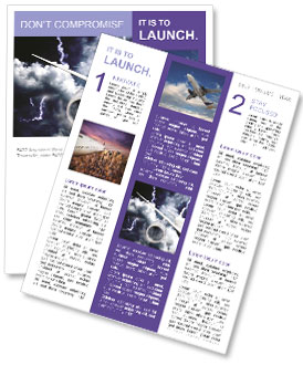 Emergency Landing: Airplane Crash During Lightning Storm - Coping With Bad Weather Conditions On Flights Newsletter Template