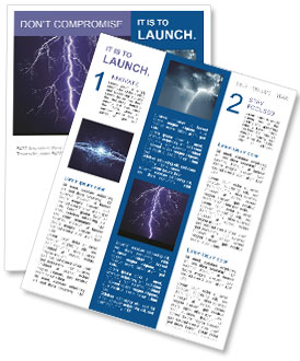 Nighttime Lightning Strike: A Stunning Spectacle Newsletter Template