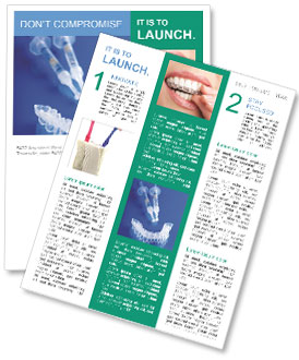 Whitening Tooth Tray For Personal Use: Get A Brighter Smile Newsletter Template