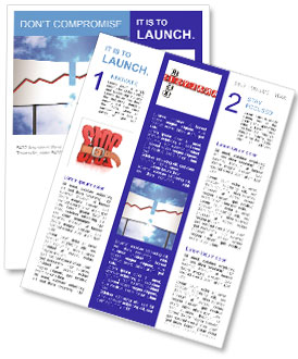 Future Economic Changes Graph: Ideal For Displaying Company's Future Performance Newsletter Template