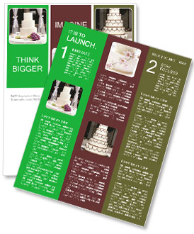 Lilac Flower Arrangement Complementing A White Wedding Cake Centerpiece Newsletter Template