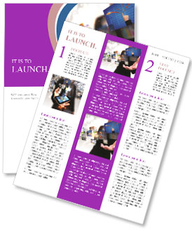 Female Entrepreneur Showcasing Her Business Products And Services Newsletter Template