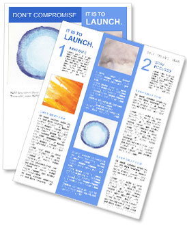 Creating A Circular Watercolor Design On Textured Paper Surface Newsletter Template