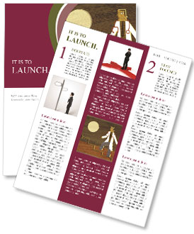 A Doctor Ascending A Stair-Step Line Graph Newsletter Template