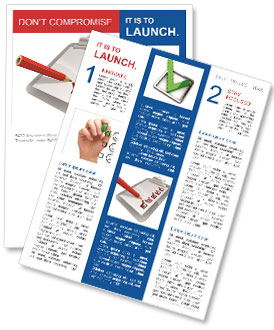 Survey Or Inspection Document On Clipboard With Pencil Markings Newsletter Template