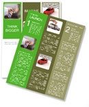 Horizontal Cropped Shot Of Hands Holding Car Remote Key Newsletter Template