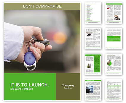 Horizontal Cropped Shot Of Hands Holding Car Remote Key Word Template