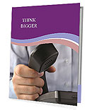 Businessman Using Phone In Office Presentation Folder