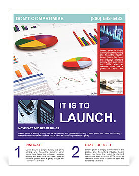 Report On Data Visualization Using Graphs And Charts Flyer Template
