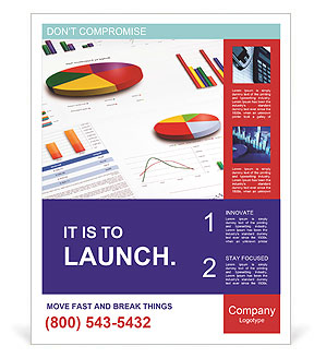 Report On Data Visualization Using Graphs And Charts Poster Template