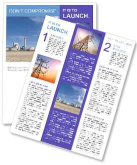 Maasvlakte Industrial Harbor District In Rotterdam Housing Coal-Fired Power Plant Newsletter Template