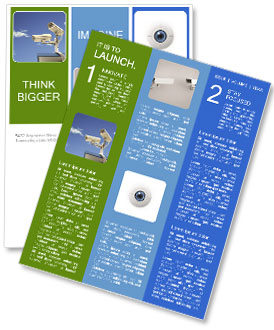 Blue Sky Background Security Camera: Monitoring Made Easy Newsletter Template