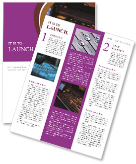 Concert Sound Mixing: A Guide To Sound Mixing For Live Events. Newsletter Template