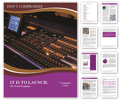 Concert Sound Mixing: A Guide To Sound Mixing For Live Events. Word Template