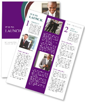 African American Young Entrepreneur Checking Email On Smartphone Newsletter Template