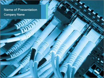 Data Center Connectivity: The Importance Of Optic Fiber Cables PowerPoint Template