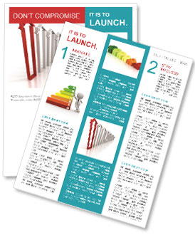 House Market Trends: Increasing Bar Chart With Prominent Red Leader Newsletter Template