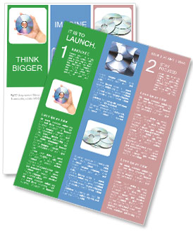 Isolated White Background Dvd Hand Image Newsletter Template