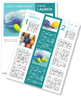 Effective Hearing Protection For Industrial Noise: Ear Plugs Newsletter Template