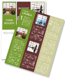 Airport Terminal View Of An Airplane Newsletter Template