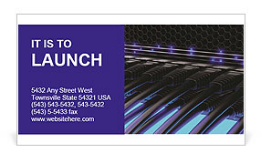 Cables And Modern Network Switch For Efficient Data Transfer Business Card Template