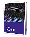 Cables And Modern Network Switch For Efficient Data Transfer Presentation Folder