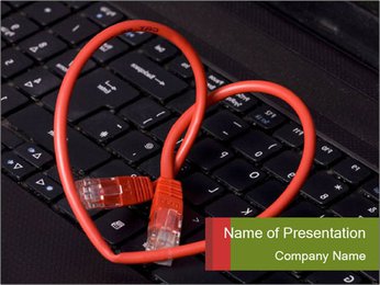 Laptop Ethernet Cable With Heart-Shaped Connector: A Unique And Stylish Choice PowerPoint Template