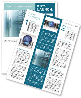 State-Of-The-Art Internet Data Center Room With Network And Server Hardware Racks: An Overview Newsletter Template