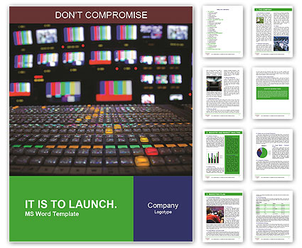 Gallery Of Television Broadcast: Explore The World Of Tv Broadcasting Through Visuals Word Template