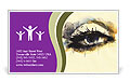 Hand-Painted Fashion Illustration Of A Woman's Eye Business Card Template