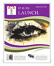 Hand-Painted Fashion Illustration Of A Woman's Eye Flyer Template
