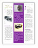 Hand-Painted Fashion Illustration Of A Woman's Eye Newsletter Template