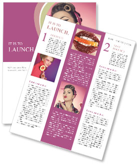 Celebrate Valentine's Day With A Pin-Up Girl Twist Newsletter Template