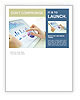 Analyzing Statistical Data: Office Worker Uses Touchpad In Close-Up Image Newsletter Template
