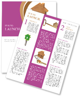 Wooden Houses And A Golden Key: A Charming Combination Newsletter Template