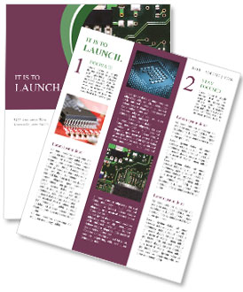 Vintage Green Motherboard Macro Shot For Technology Enthusiasts Newsletter Template