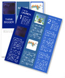 Blue Abstract Internet Background With Web Coding Elements For Computer Technology. Newsletter Template