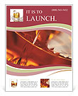 Cognac Beverage Background In Stunning Closeup Shot Flyer Template