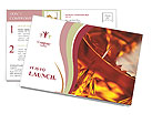 Cognac Beverage Background In Stunning Closeup Shot Postcard Template