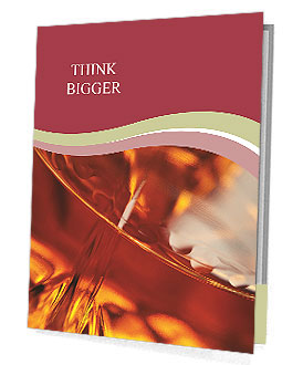 Cognac Beverage Background In Stunning Closeup Shot Presentation Folder