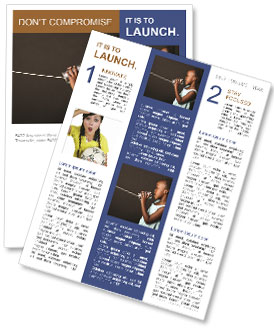 Communicating Via Tin Can: A Young Girl From Africa Newsletter Template