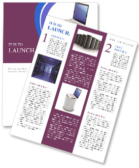 White Background 3D Database And Mobile Laptop For Efficient Data Management Newsletter Template